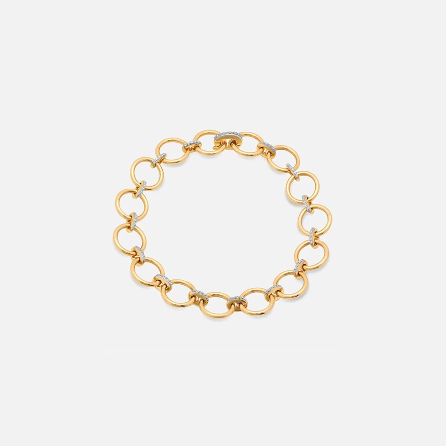Eriness Diamond Loop Bracelet - Elegant Sterling Silver Tennis Bracelet for Women