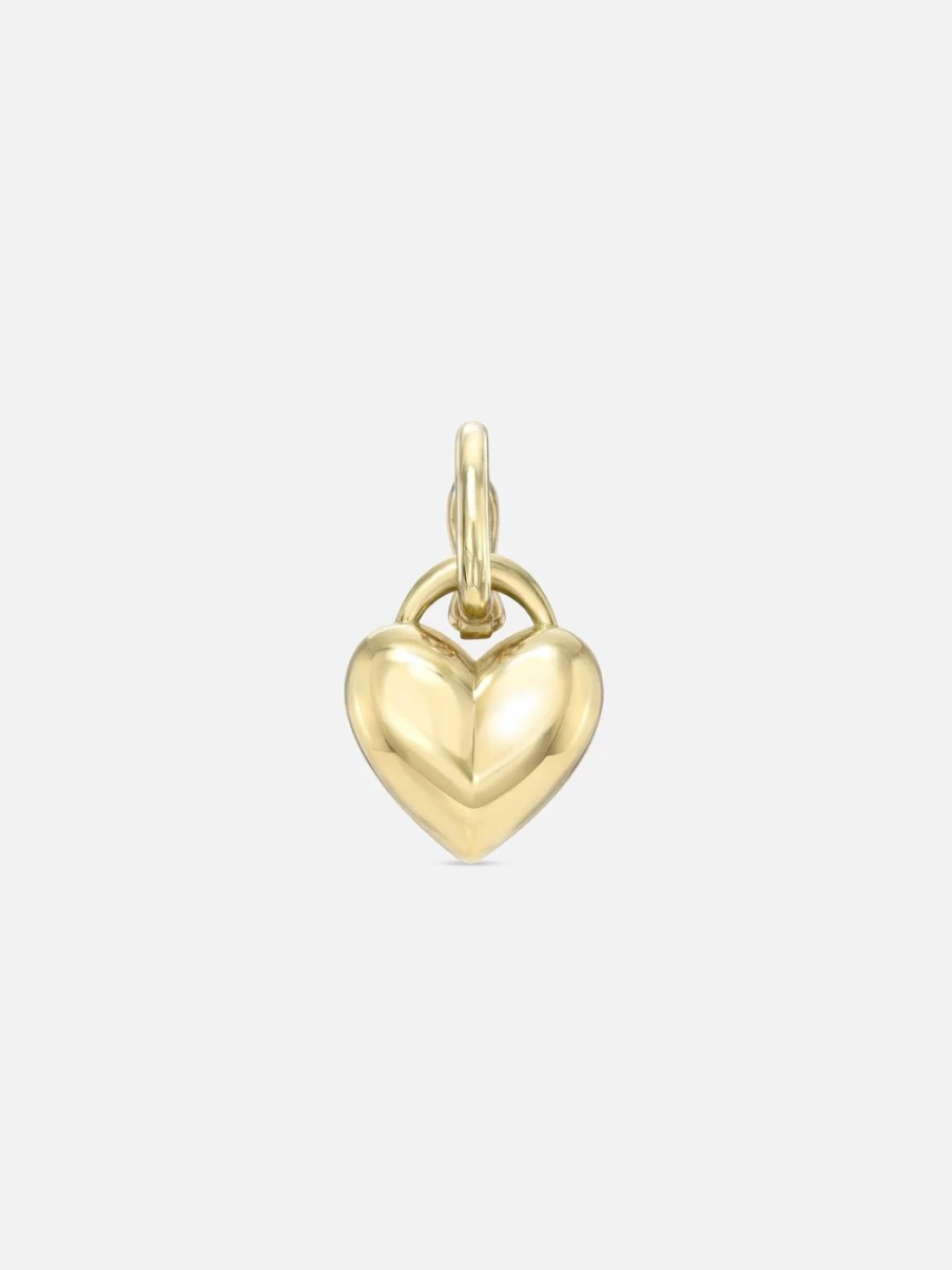 Stacy Nolan Puffy Heart Charm - Small Cute & Dainty Jewelry Gift for Her