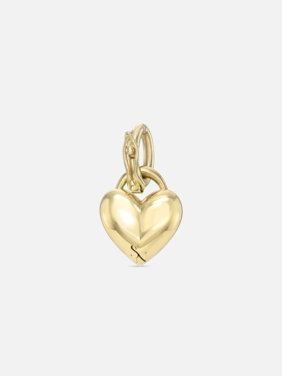 Stacy Nolan Puffy Heart Charm - Small Cute & Dainty Jewelry Gift for Her