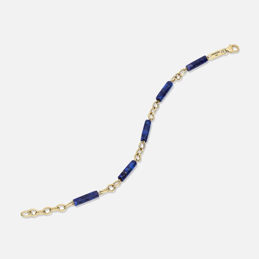 ParkFord Lapis Lazuli Bead Bracelet for Men & Women – Elegant Palace-Inspired Design