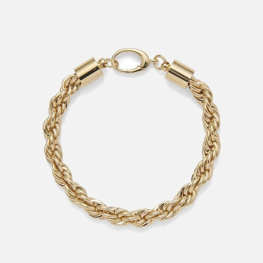 Lady Grey Gold XL Rope Chain Bracelet for Women - Stylish & Elegant Jewelry