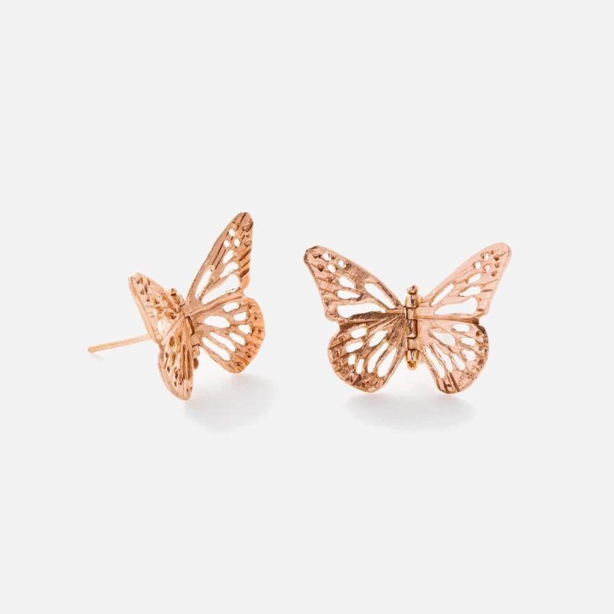 James Banks Design Monarch Studs Rose Gold Earrings