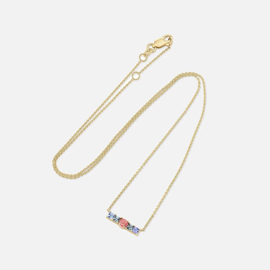 ParkFord Mini Dusk Line Necklace - Elegant Minimalist Dainty Chain Necklace for Women