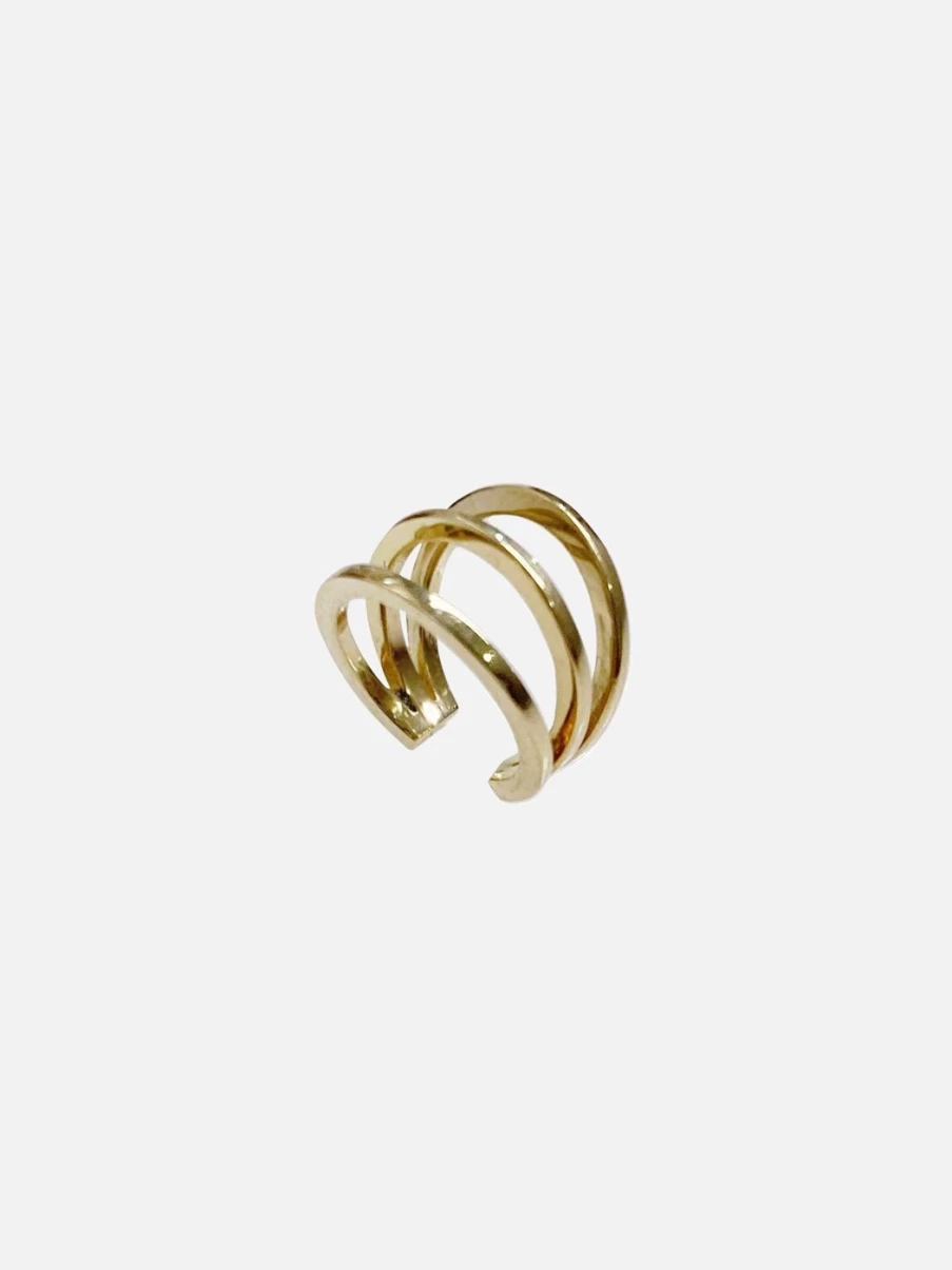 Noor Shamma Triple Ear Cuff - Elegant Three-Piece Ear Cuff Jewelry for Women