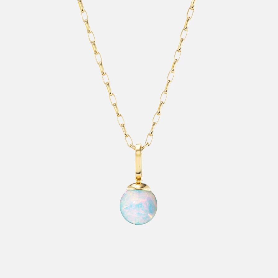 "Exquisite Akaila Reid Ethiopian Opal Charm – Genuine Small Opal Jewelry Pendant"