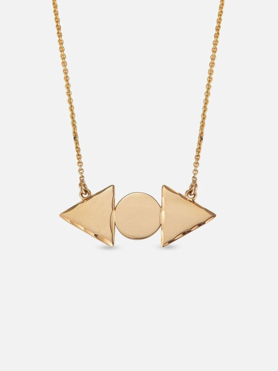 Alice Pierre Arrow Necklace - Elegant Gold Pendant for Women, Dainty Jewelry Gift