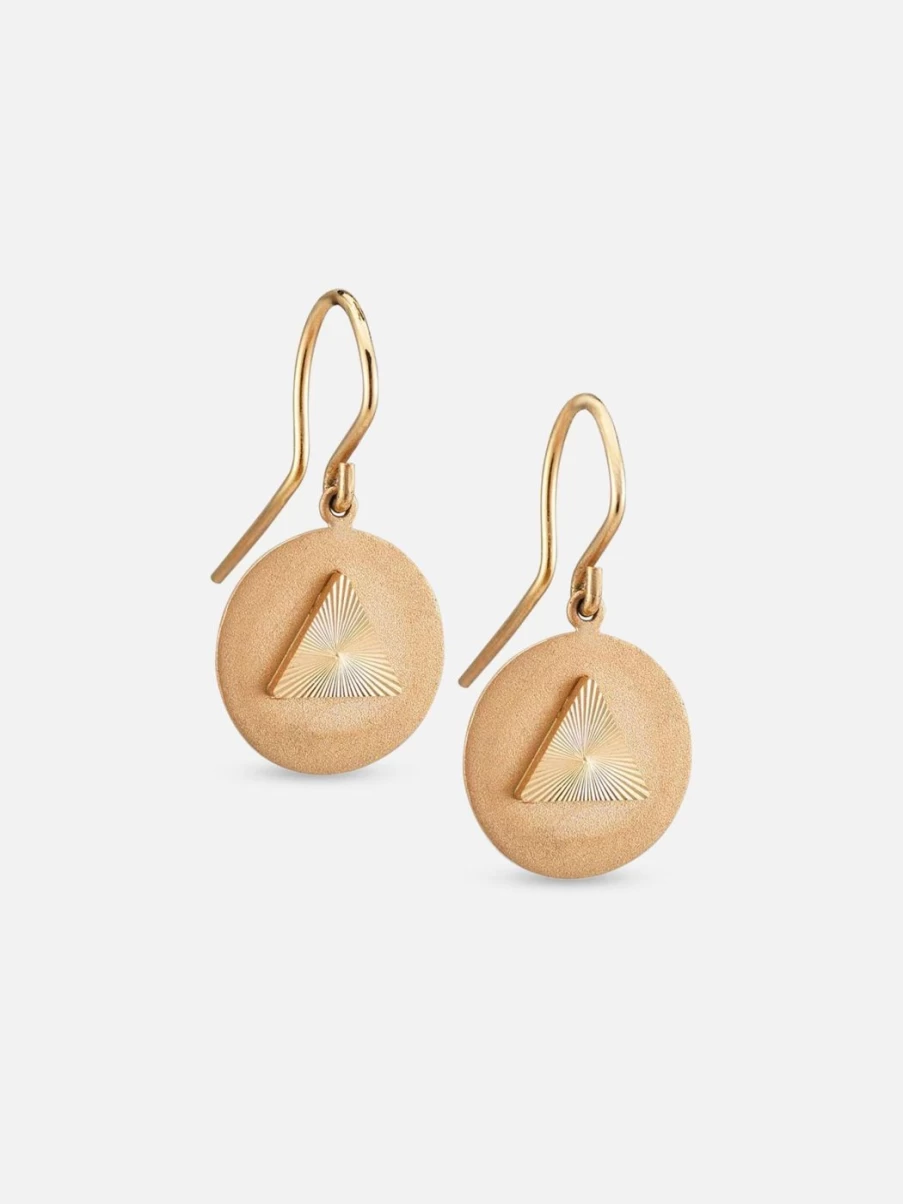 Alice Pierre Sunrise Earrings – Handcrafted Gold-Plated Hoop Earrings with Diamond Accents