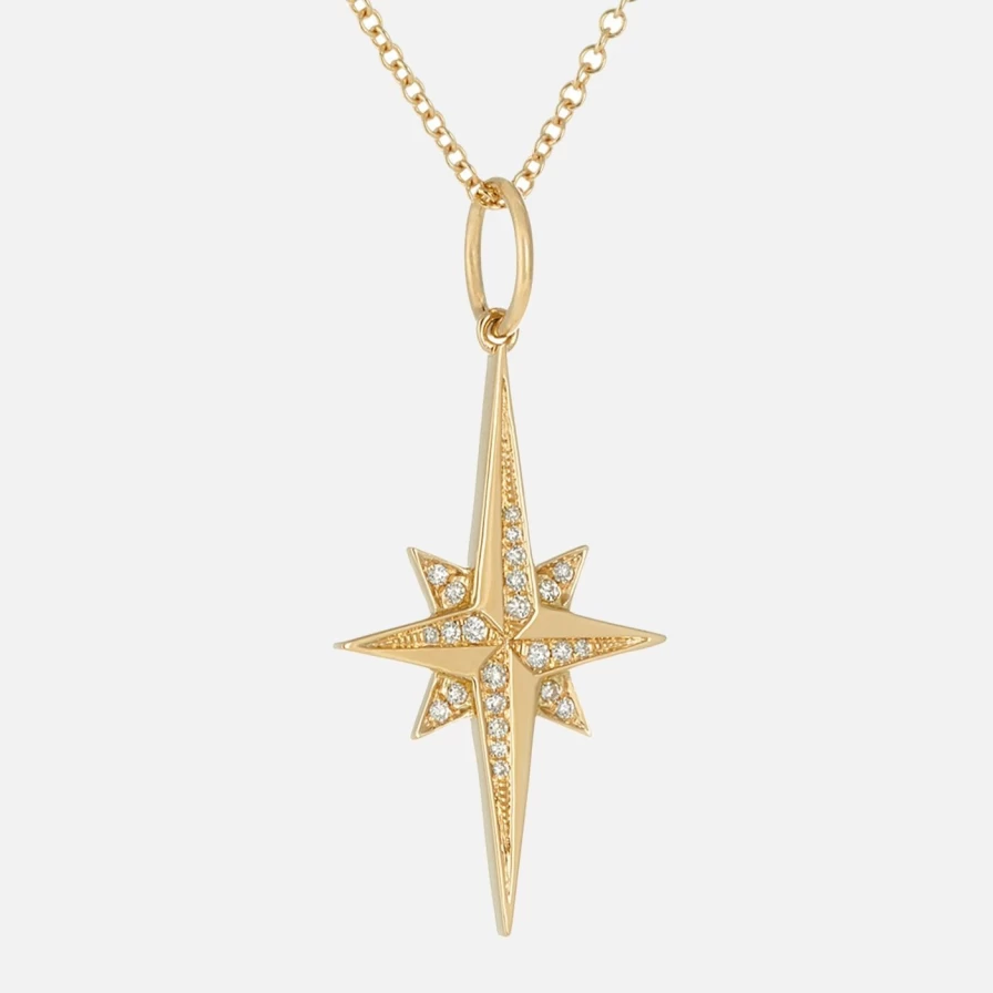 Devon Woodhill Small Stellar Necklace - Elegant Minimalist Star Pendant Jewelry for Women