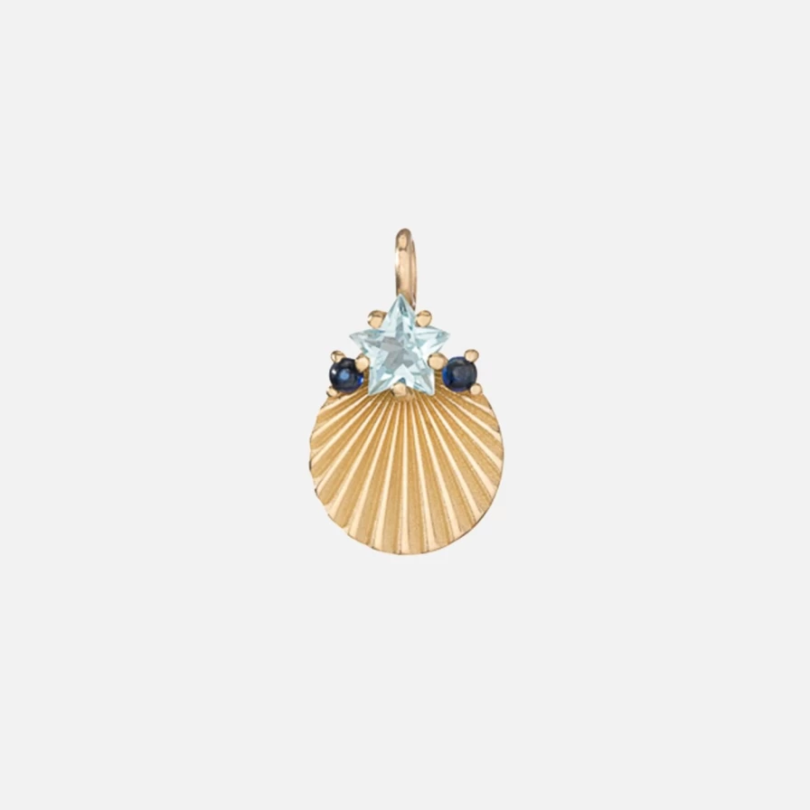 "Kimberly Doyle Limited Edition Star Cut Blue Topaz Light Charm Jewelry"