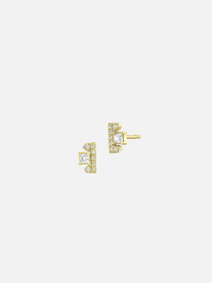 Meredith Young Topaz and Diamond Stud Earrings – Premium Gemstone Jewelry