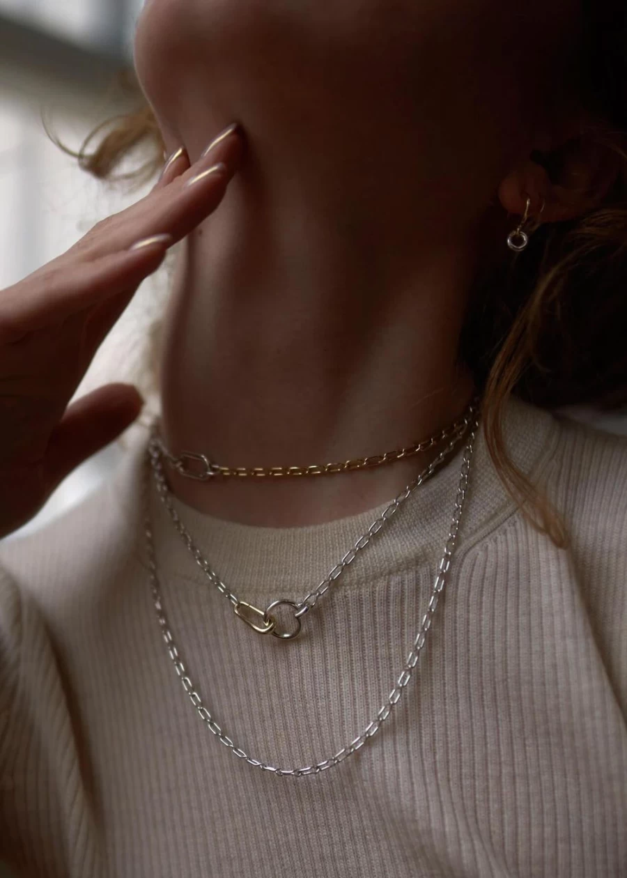 Kloto Catch Necklace - Elegant & Minimalist Pendant for Women & Men