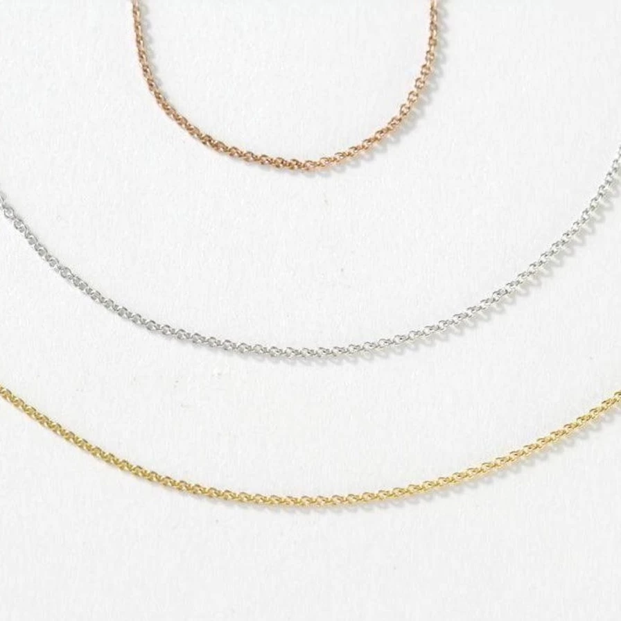 "Kimberly Doyle 1mm Cable Chain - Premium Fine Jewelry Chain for Crafting & DIY"