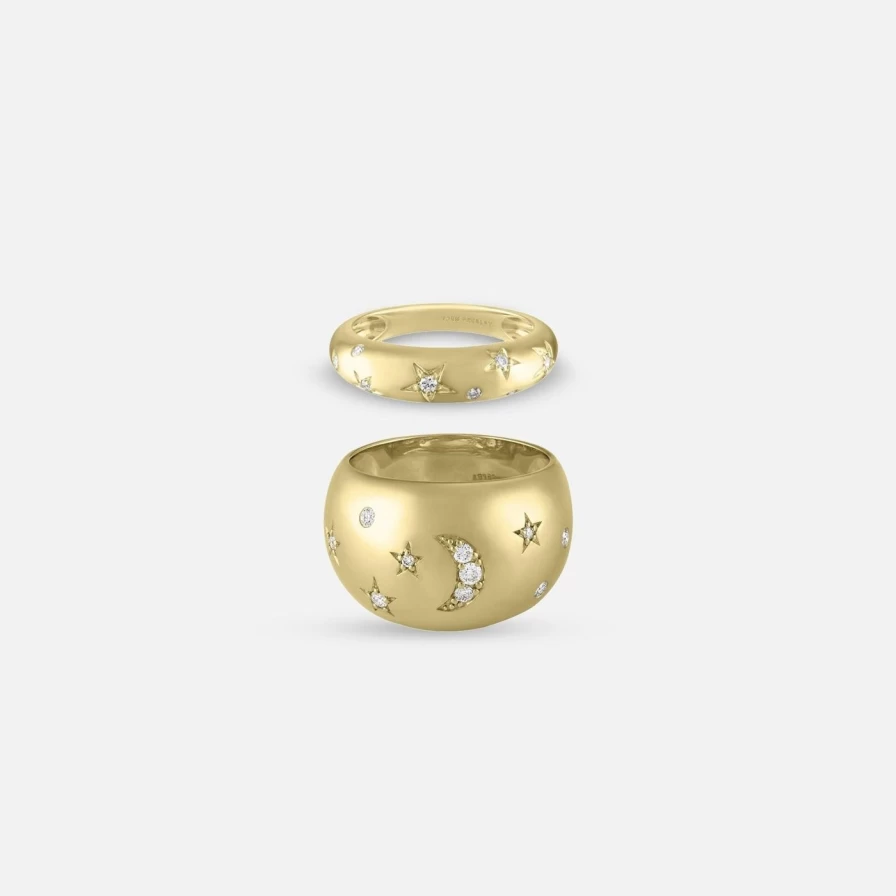 Eden Presley Celeste Dome Ring – Elegant Dome-Shaped Ring for Women