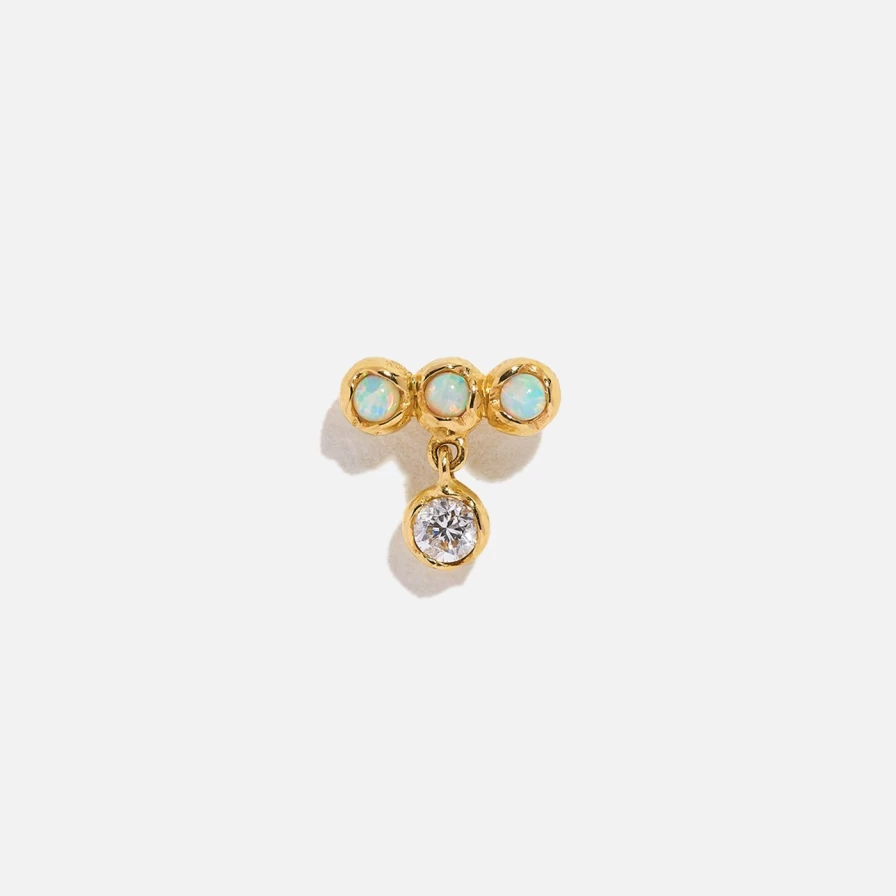 Pamela Love Molten Bar Drop Stud Earrings - Sterling Silver Geometric Dangle Jewelry