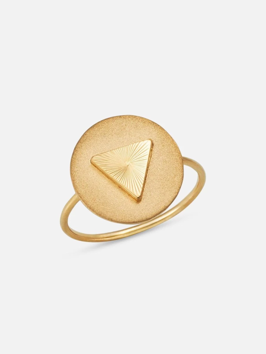 Alice Pierre Sunrise Ring - Elegant Gold-Tone Floral Design Women's Jewelry Gift