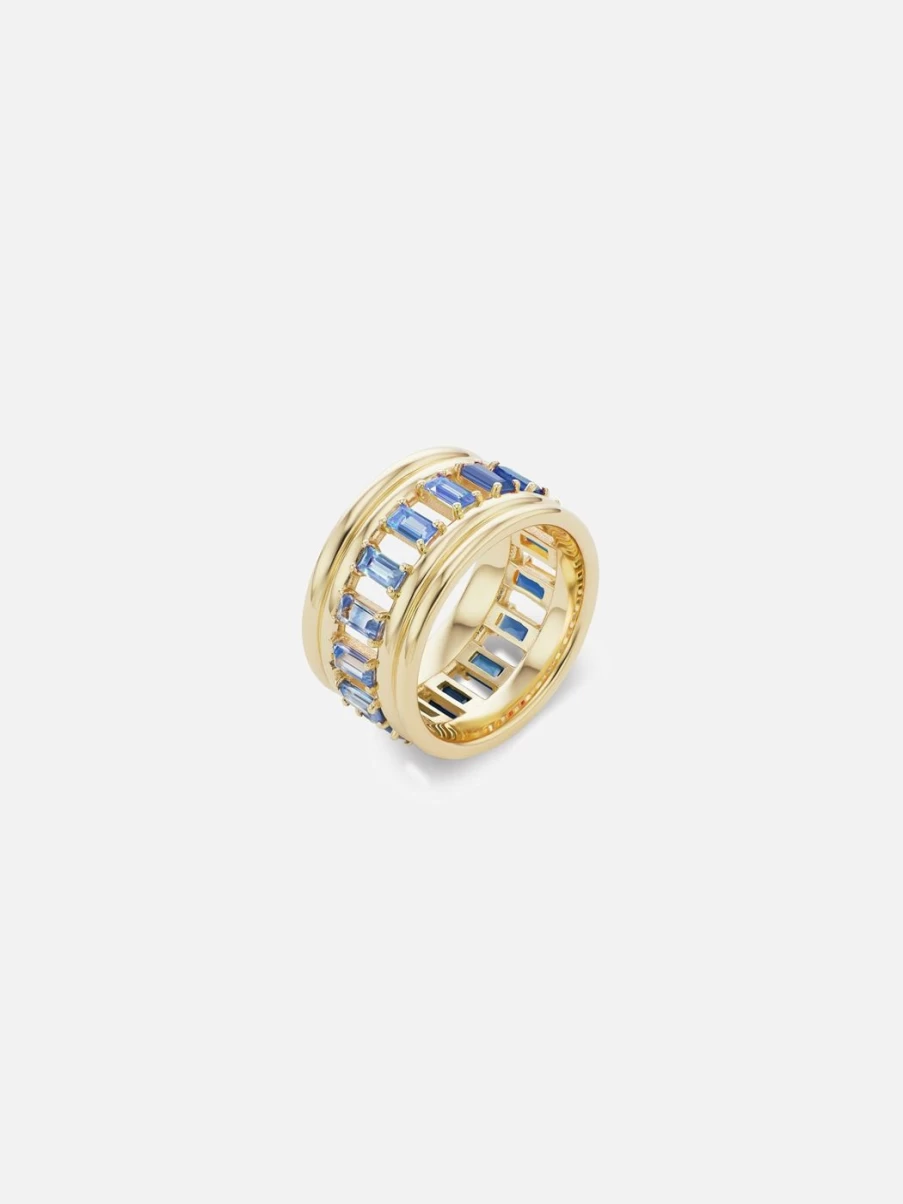 ParkFord Revival Column Ring - Blue Ombre Elegant Stackable Ring for Women