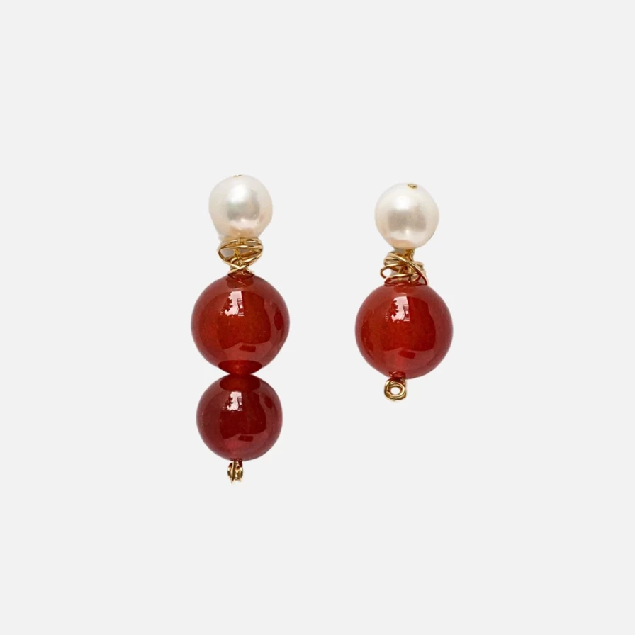 Anita Berisha Dusk-Inspired Elegant Earrings for Women - Gold-Tone Evening Hoops