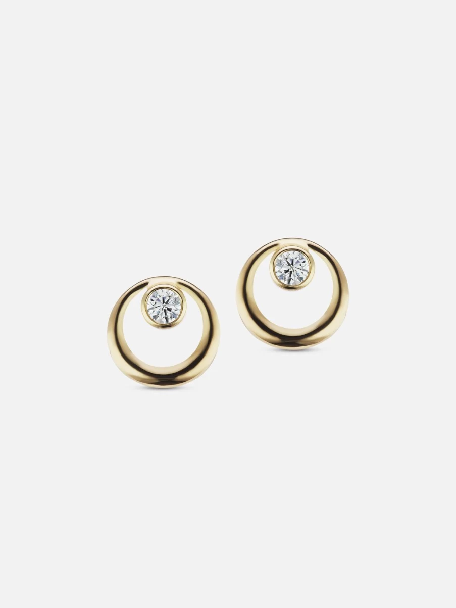 The Gild Yellow Gold Everyday Diamond Stud Earrings for Women