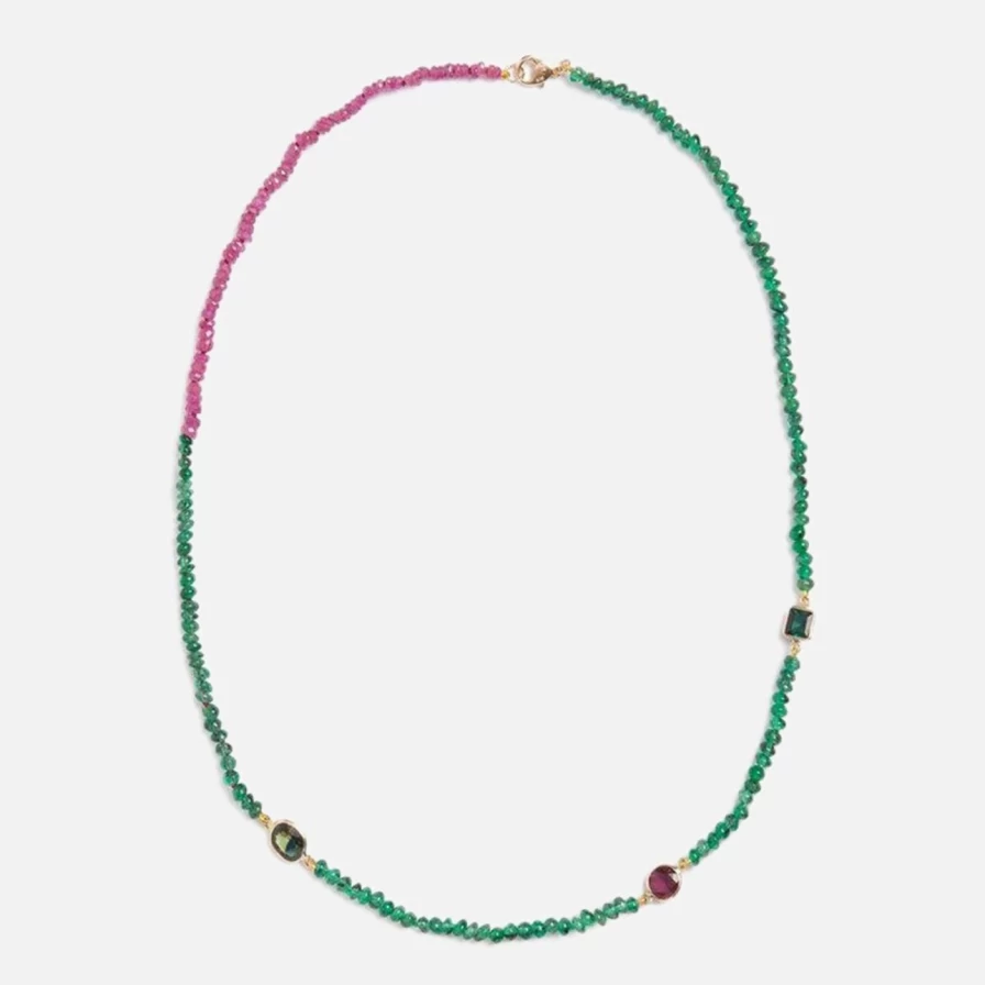"Objet-a The Blue Hour: Emerald and Ruby Gemstone Jewelry Collection"