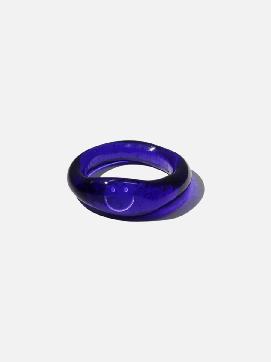 CLED Smile Signet Ring - Elegant Gold or Silver Personalized Name Ring for Women & Men