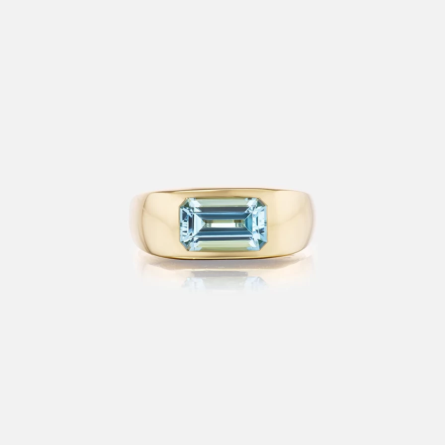 Akaila Reid Gypset Style Aquamarine Ring – Bohemian Chic Jewelry for Women