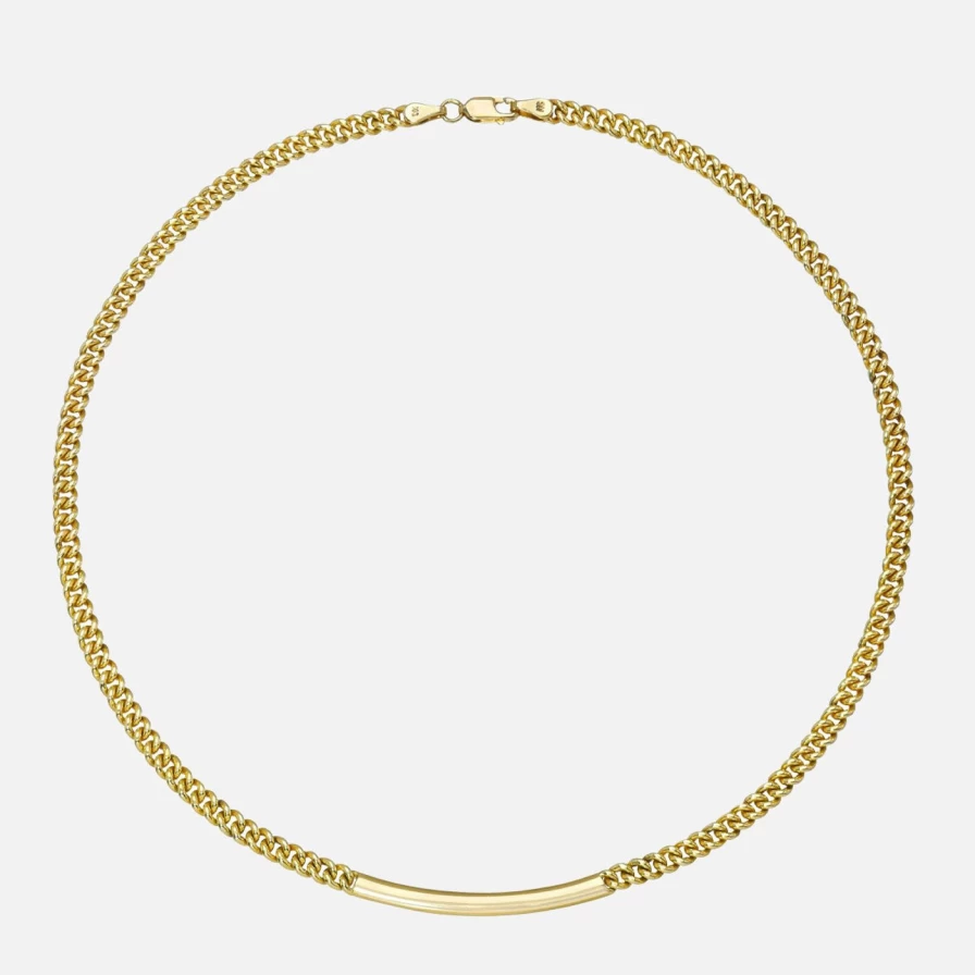 "Stacy Nolan Chain ID Necklace - Personalized Name Necklace for Women"