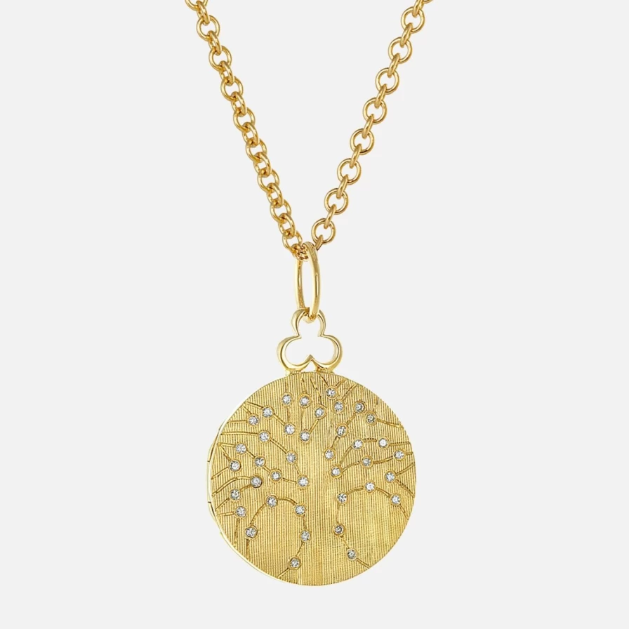 Devon Woodhill Medium Tree Of Life Locket Pendant - Elegant Jewelry Gift for Women