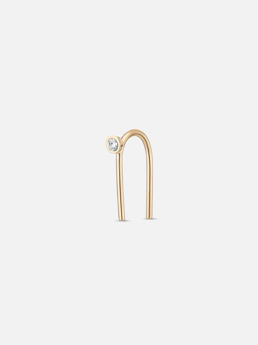 Labulgara Mini One Pointer Thread Earrings - Stylish & Lightweight Stud Earrings