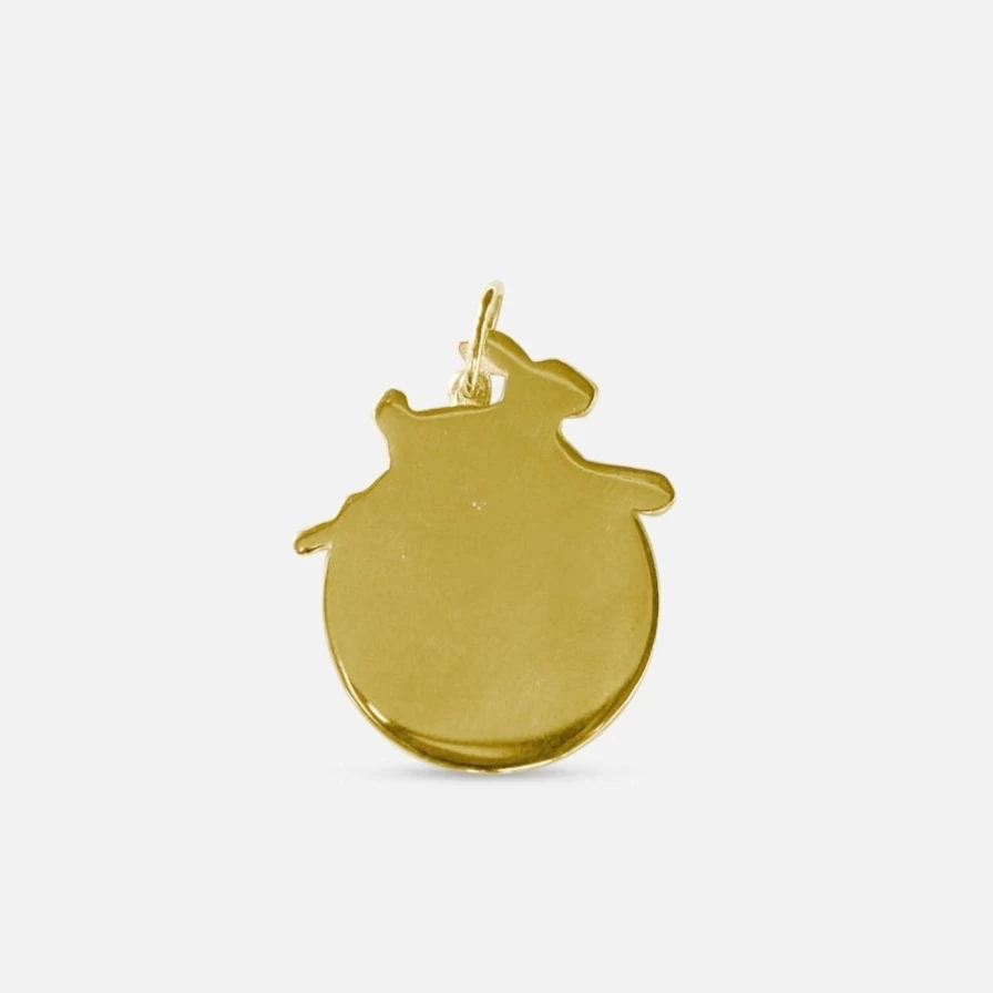 "Kimberly Doyle Sterling Silver Lucky Rabbit Medallion Charm Pendant"