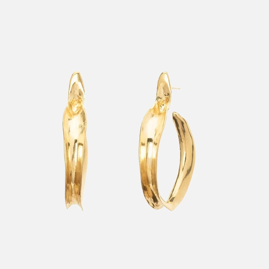 Ariana Boussard-Reifel Kiki Hoops - Elegant Gold-Plated Huggie Earrings for Women
