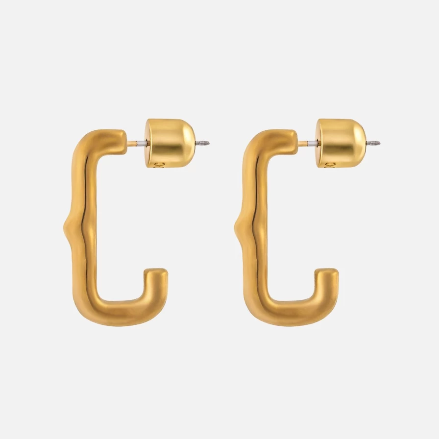 Christina Caruso Heritage Gold Huggie Hoop Earrings for Women