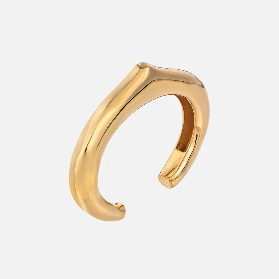 Christina Caruso Heritage Cuff Bracelet - Timeless Gold-Tone Bangle for Women