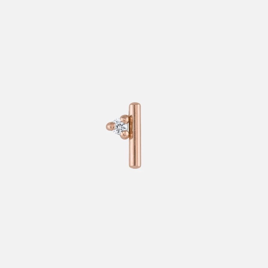 White Space Andromeda Mini Stud Earrings - Minimalist Silver Studs for Women
