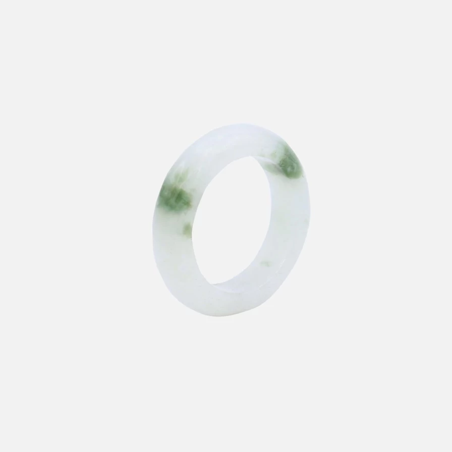 "Seree Sterling Silver Jade Koi Fish Ring – Handcrafted Adjustable Elegant Jewelry"