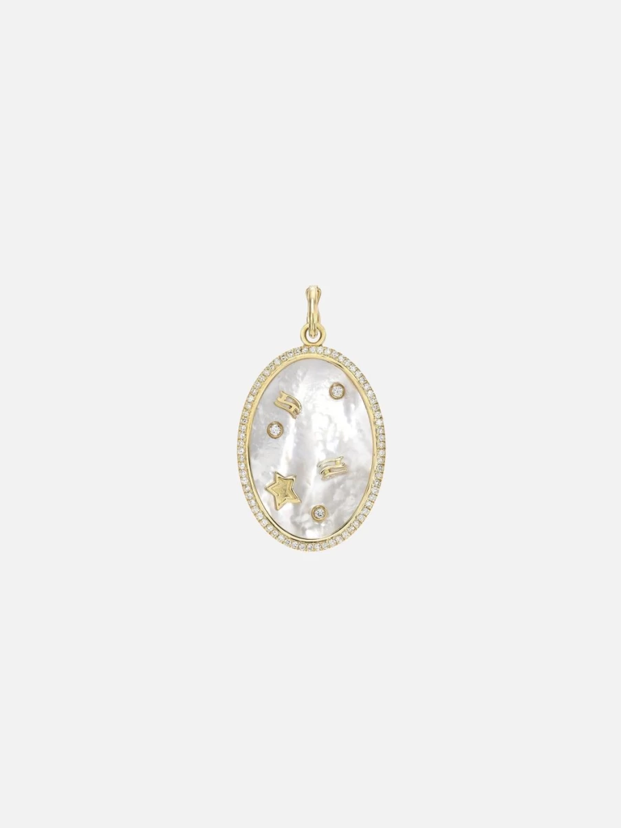 "Stacy Nolan Diamond Frame Guidance Pendant - Elegant Spiritual Jewelry"