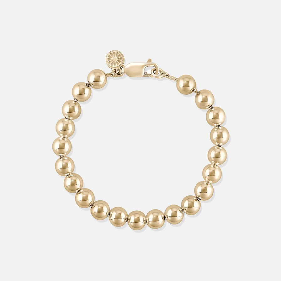 EMBLM Fine Jewelry Jumbo Ball Chain Bracelet for Women - Stylish Gold & Silver Statement Bangle