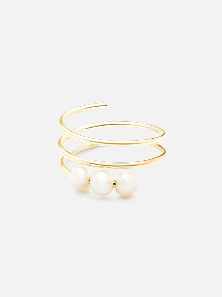 Noor Shamma Sterling Silver Spiral Knuckle Ring – Troika Design for Women