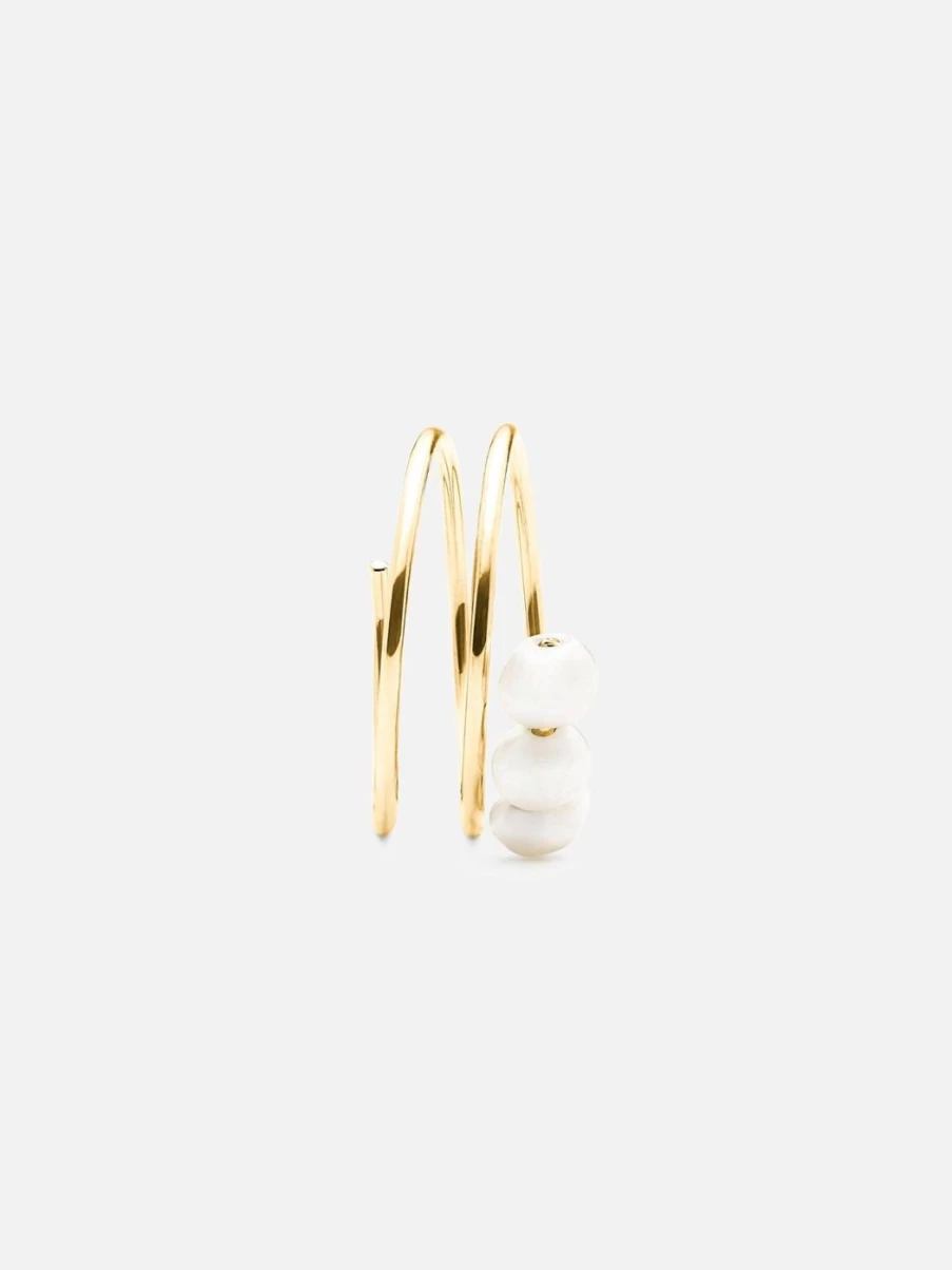 Noor Shamma Sterling Silver Spiral Knuckle Ring – Troika Design for Women