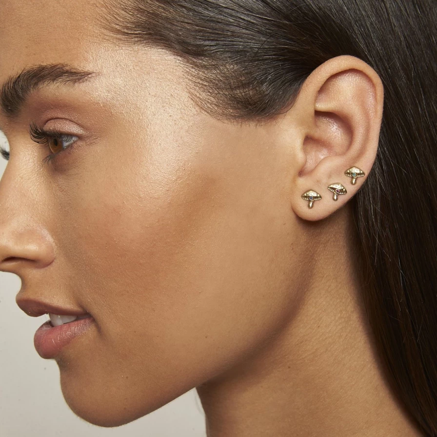 Kimberly Doyle Mystical Mushroom Stud Earrings – Unique Fantasy Jewelry