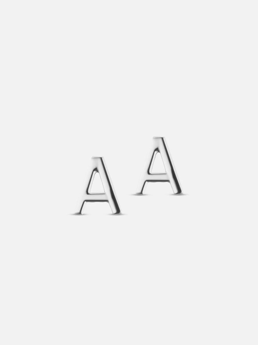 "The Gild 14K Gold Initial Earrings - Personalized Letter Earrings for Women"