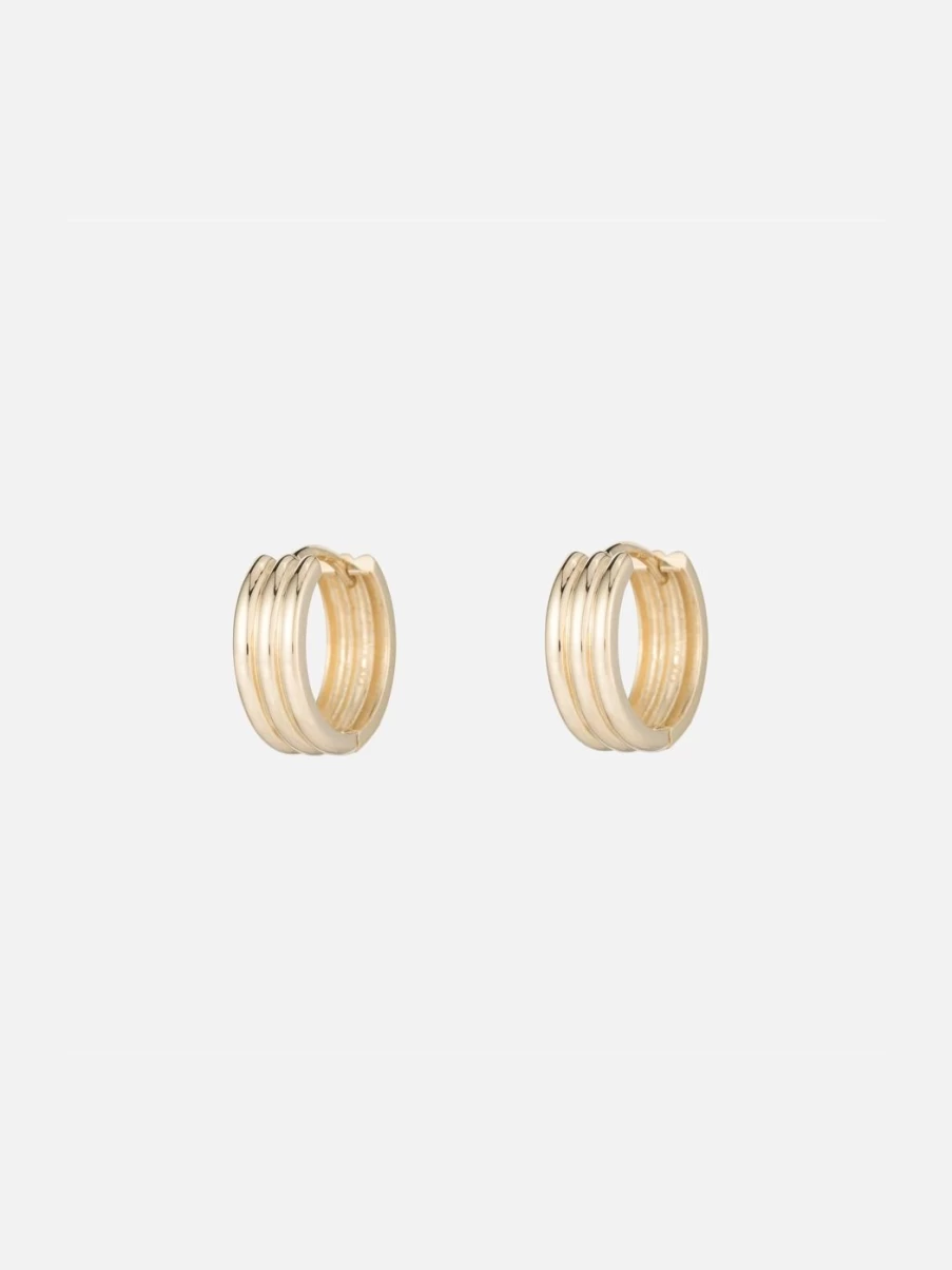 Ariel Gordon Jewelry Triptych Hoops - Elegant Three-Piece Hoop Earrings Set