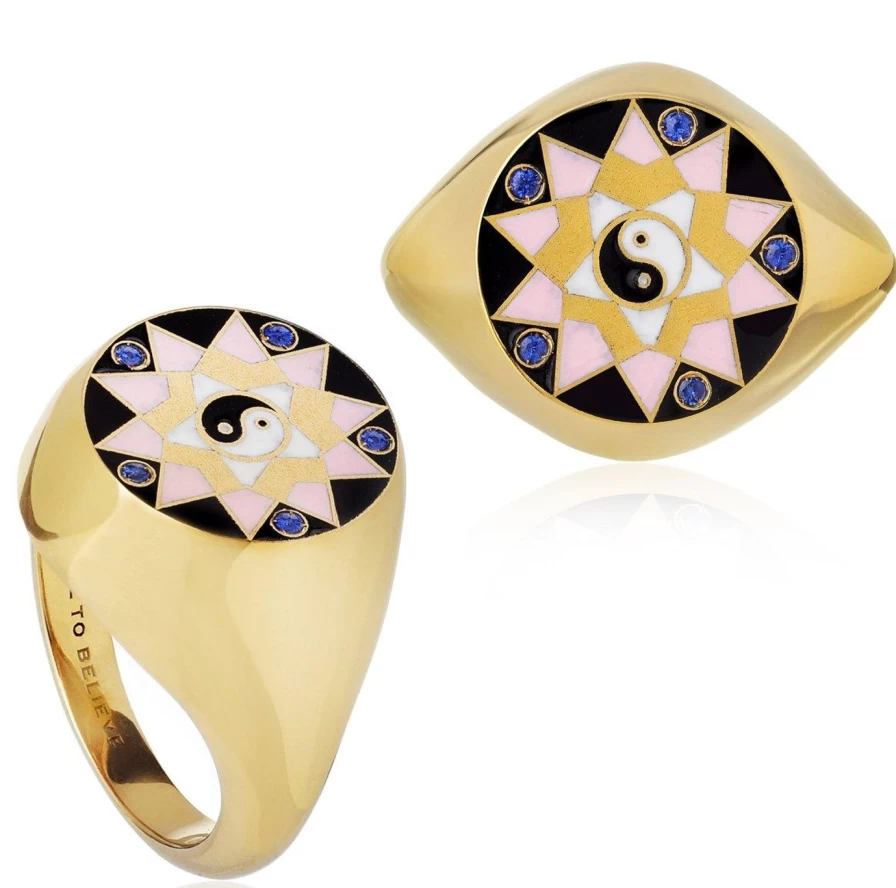 "Spallanzani Small Believe Ring - Stylish & Meaningful Health Jewelry"
