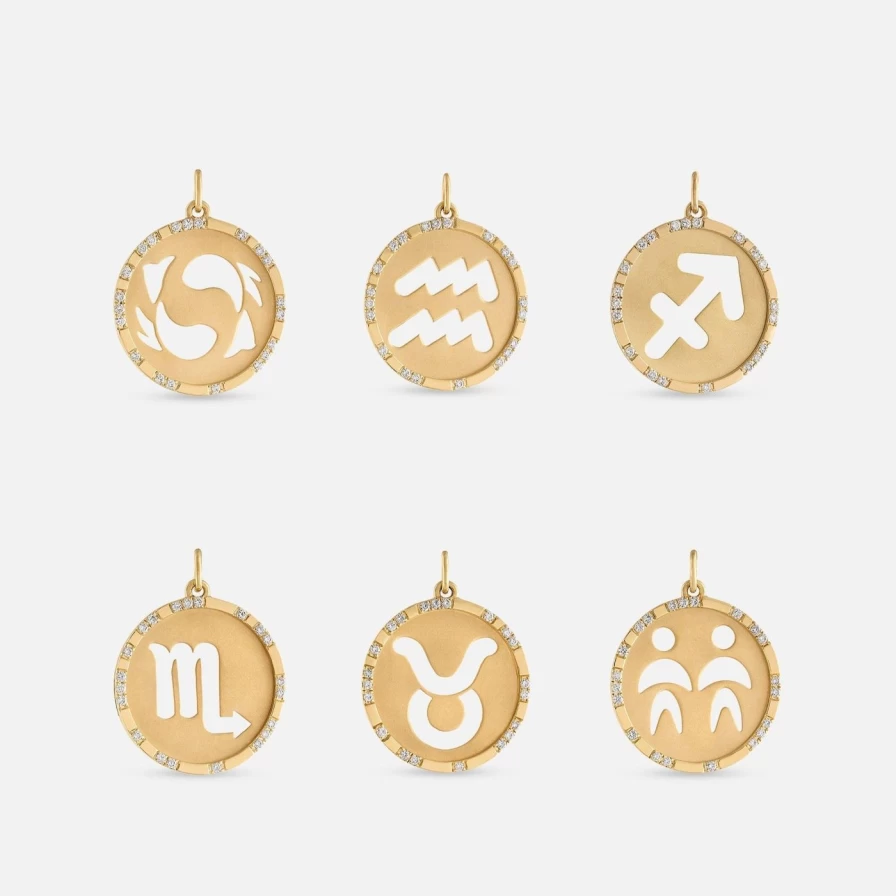 Eden Presley Zodiac Sign Pendants - Unique Astrological Necklaces for Every Horoscope