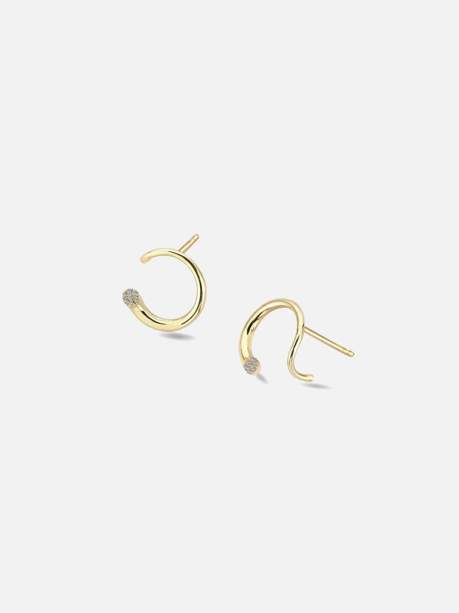Kloto Whirl Earrings – Stylish Spiral Design Hoop Earrings for Women