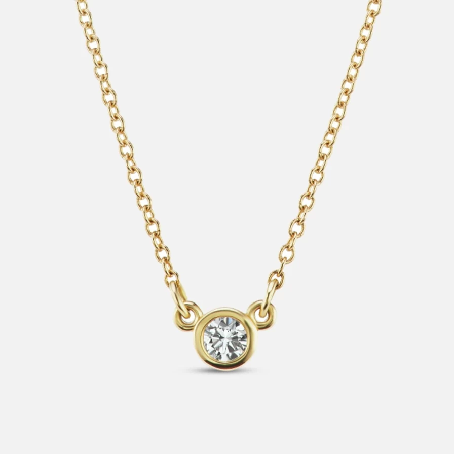 "The Gild Yellow Gold Diamond Confetti Necklace – Elegant & Sparkling Jewelry"