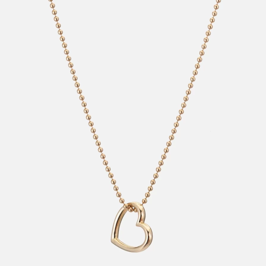 Ariel Gordon Jewelry Floating Heart Charm - Elegant Sterling Silver Pendant Necklace for Women