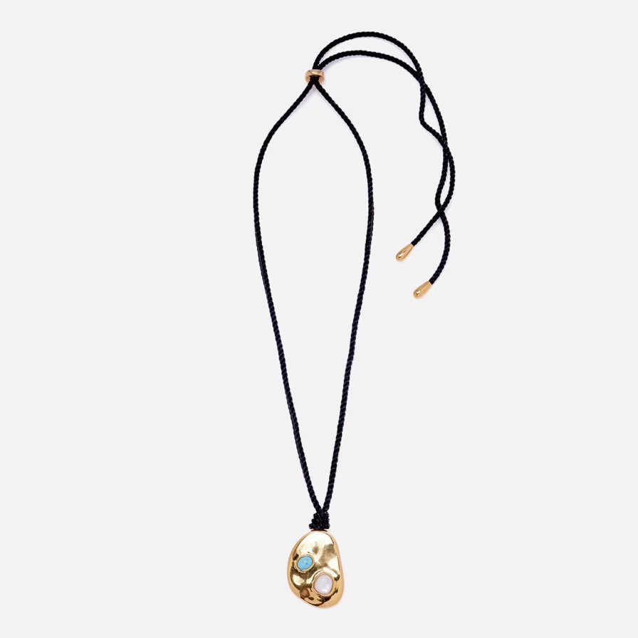 Lizzie Fortunato Luna Moon Pendant Necklace - Elegant Celestial Jewelry for Women