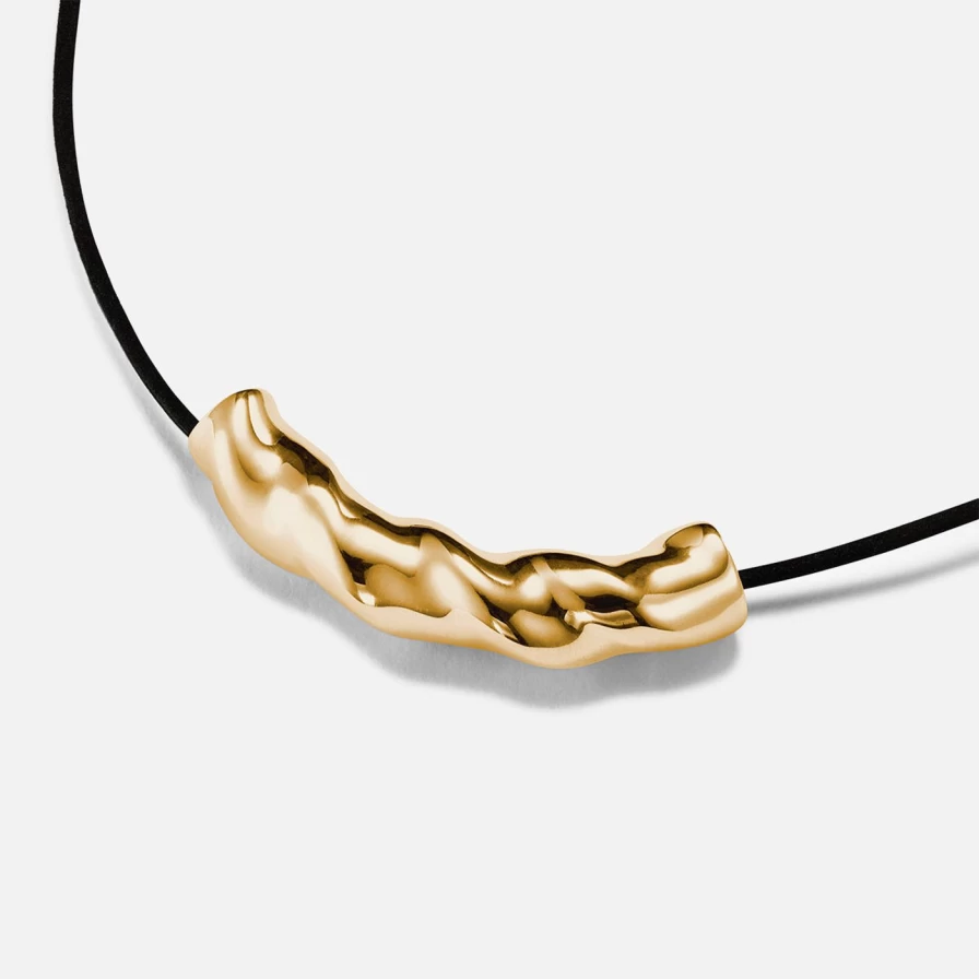 AGMES Small Astrid Pendant - Minimalist Gold Necklace for Women
