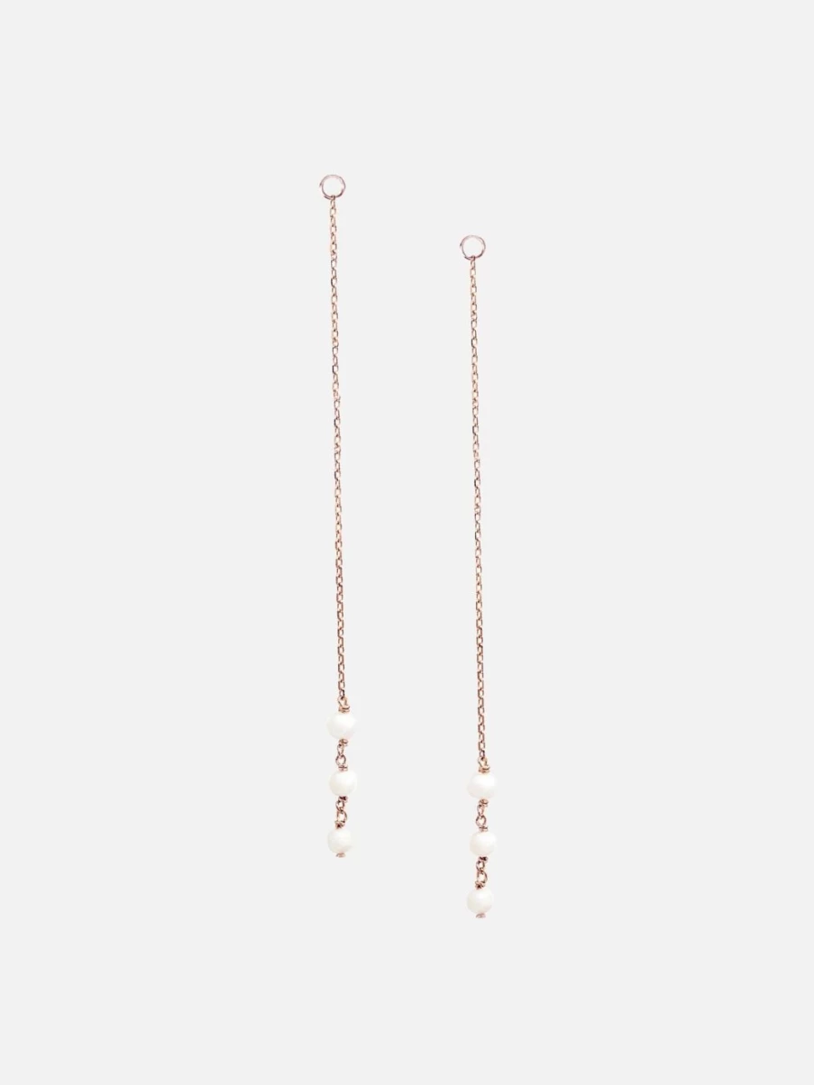 Noor Shamma Rose Gold Chain Link Necklace - Elegant Troika Design for Women