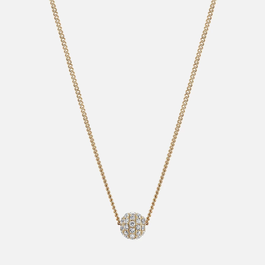 Ariel Gordon Diamond Disco Ball Pendant Necklace - Sparkling Cubic Zirconia Jewelry for Women